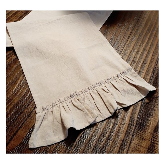 Farmhouse Table Runner Country Cottage Decor Long Cotton Decorative Dining Cloth - Picture 1 of 9